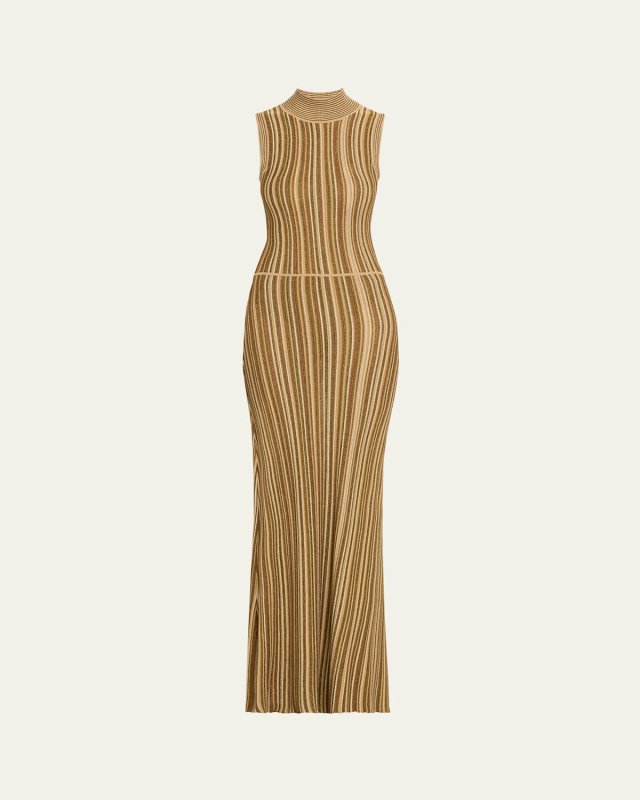 Anna Stripe Sleeveless Maxi Dress